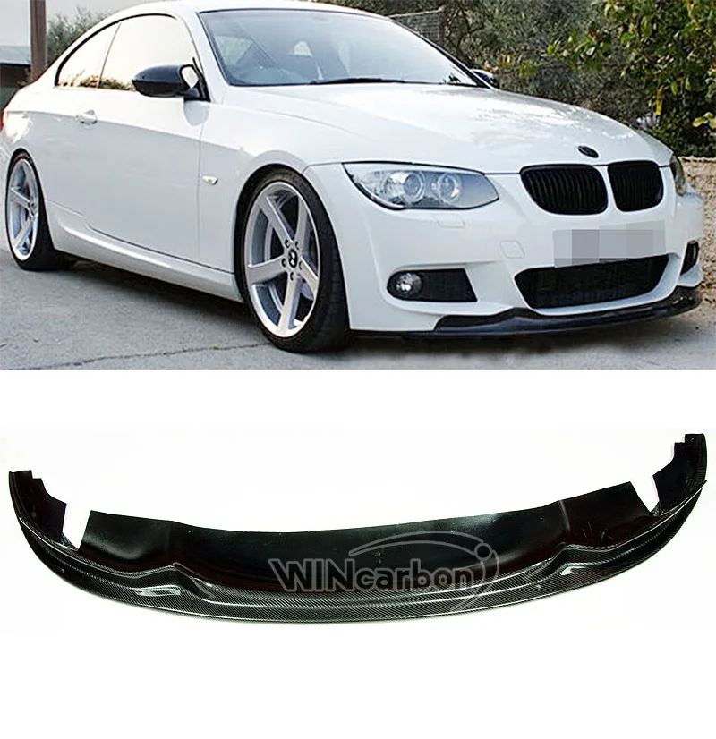

AK style Real Carbon Fiber Front Lip Spoiler for BMW E92 E93 Coupe 2door Lci M-tech Msport front bumper 2010-2012