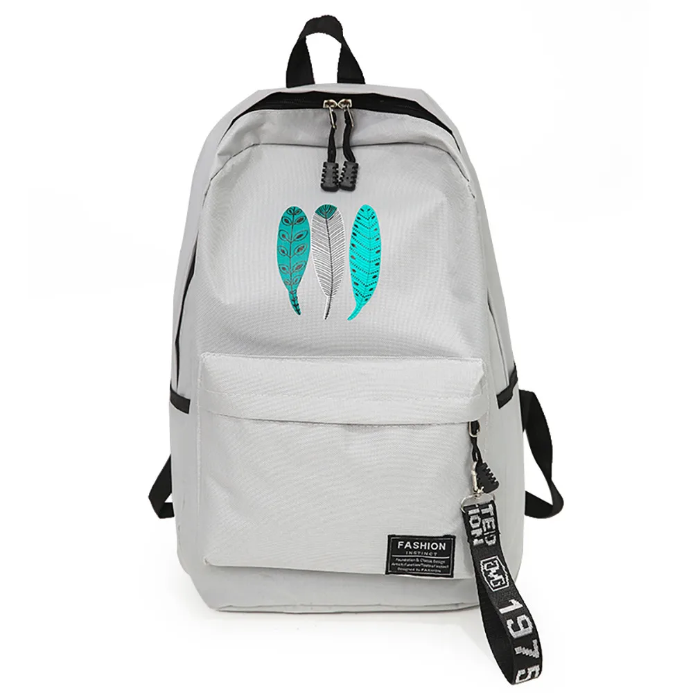 

Student Bag Simple Large Capacity Backpack Canvas Bag With Interior Zipper Pocket Mochilas Para Ninas