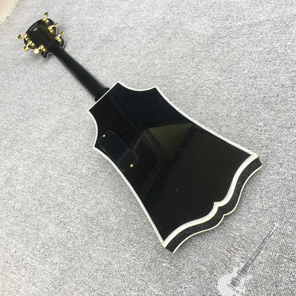 

Free delivery, new high-end black electric guitar, can be customized according to customer requirements shape, color and logo