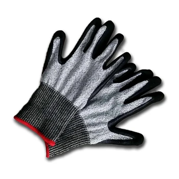 

Food Grade Cut Resistant Gloves High Performance Level 5 Protection Palm Coated Butcher Glove HPPE Knife Working Safety Luvas