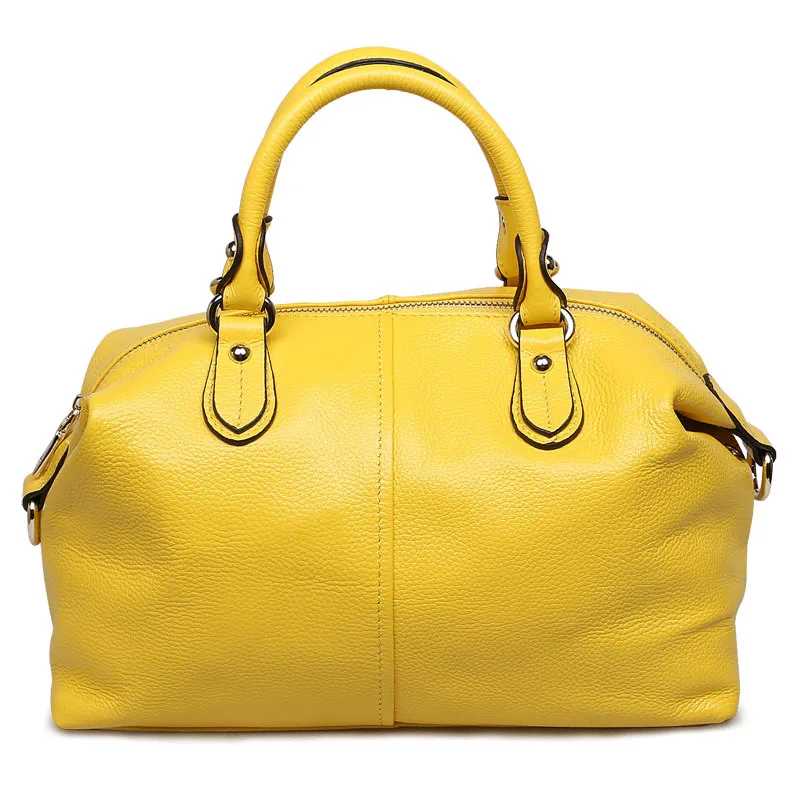 Натуральная кожа Маленькая женская сумка Классическая дизайнерская роскошная женская сумка через плечо сумка-тоут сумка-хобо - Цвет: Yellow