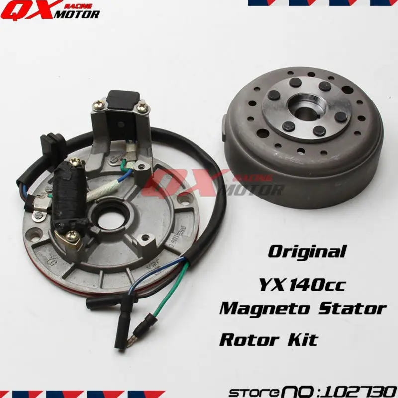 

Original YinXiang YX140cc Engine Magneto Stator Rotor kit For Oil cooling Horizontal Engine Dirt Pit Bike Parts Free shipping