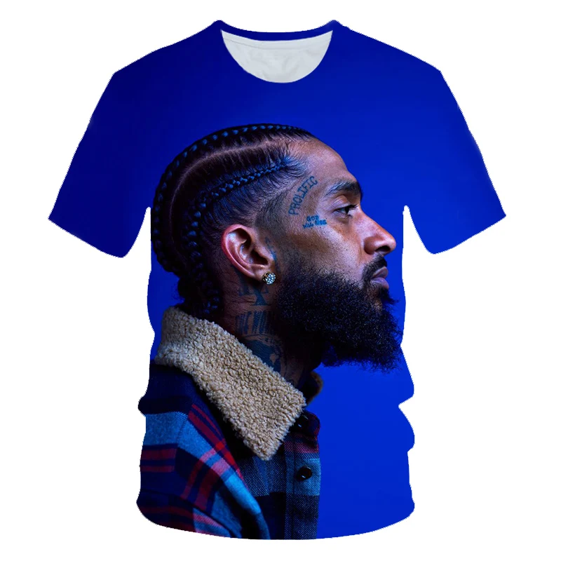 

3D Hip Hop nipsey hussle t Shirt Rapper men/women classic t shirt Summer soft Short Sleeve Harajuku nipsey hussle tshirts