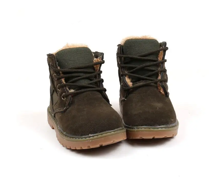 Plush children cotton snow boots-13