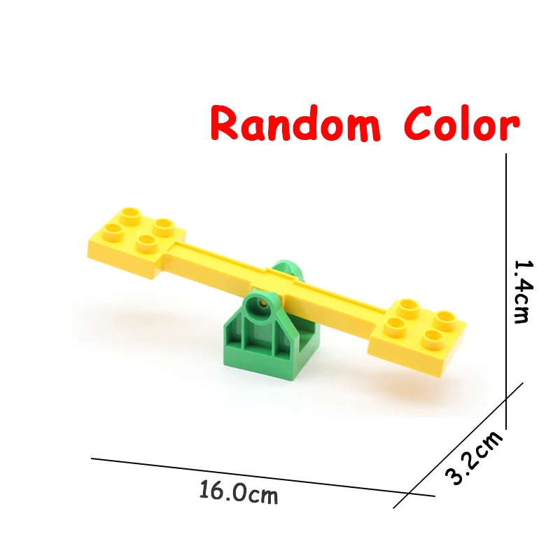 Бегун колесо обозрения модель парк развлечений набор кирпичи большие частицы строительные блоки аксессуар детские игрушки совместим с Duplo DIY