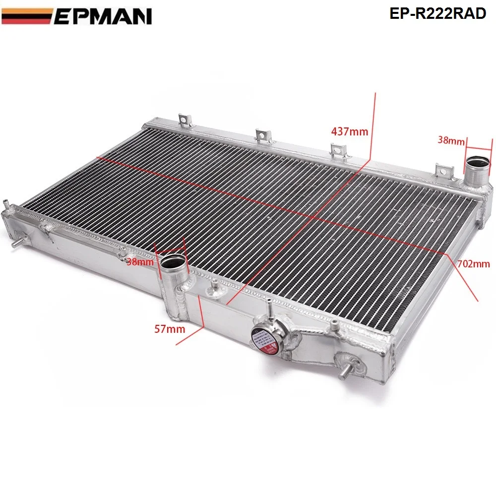 Алюминиевый гоночный радиатор подходит для Subaru Impreza WRX STi GRB 08-14 H4 M/T EP-R222RAD