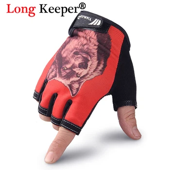 

Long Keeper Cycling Bicycle Gloves for Men Women Animal Wolf Pattern Sport Gloves Breathable Gym Fitness Gloves guantes eldiven