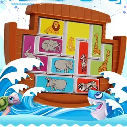Пазлы Ноев ковчег животные, экономия игра, цветные формы, пазлы, детские игры для мозгов, детские игрушки, детские подарки, развивающие
