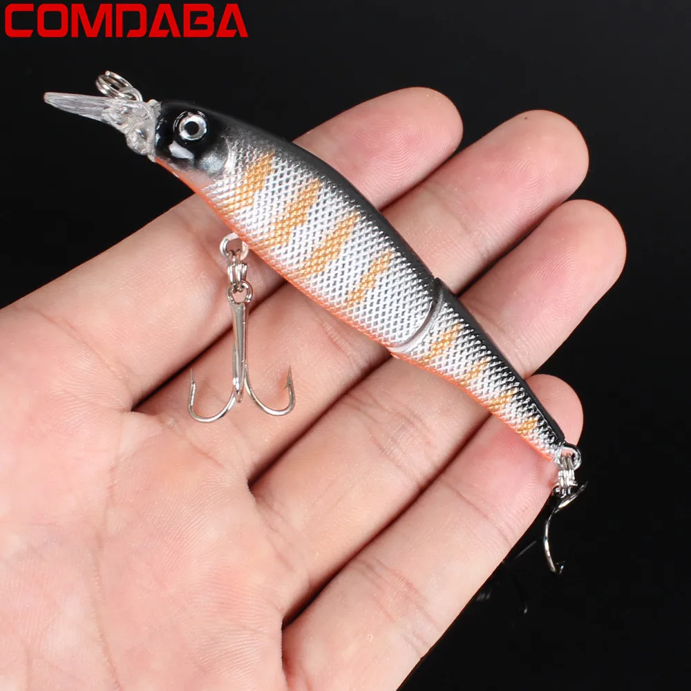 

1PCS Floating Minnow Fishing Lure Laser Hard Artificial Bait 3D Eyes 9.2cm 7.5g Fishing Wobblers Crankbait peche pesca jerkbait