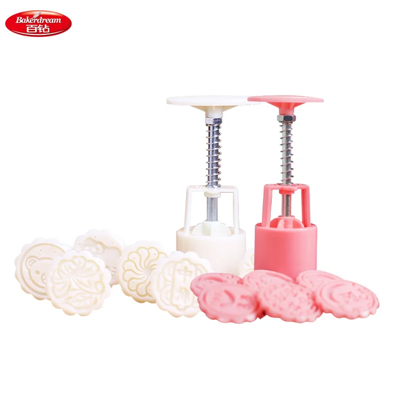 Bakerdream Mooncake плесень прессформы ручного давления цветочный мотив Кондитерские 50 г