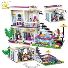 644PCS Pop Star Livi’s House Building Block Compatible Legoed Friends For Girls DIY figures Bricks Educational Toys for children