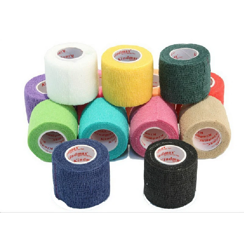 1Pcs 5CM*4.5M Breathable Elastic Bandage Non-woven Sports Tape Tattoo Finger Wrist Wrap Elbow Knee Ankle Medical Taping