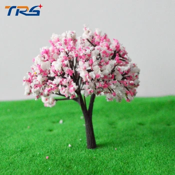 

50pcs Model Colorful Trees Train Railway Scenery Layout N Scale Height 6cm
