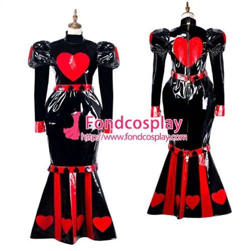 

Sissy maid pvc dress lockable Uniform cosplay costume Tailor-made[G2178]