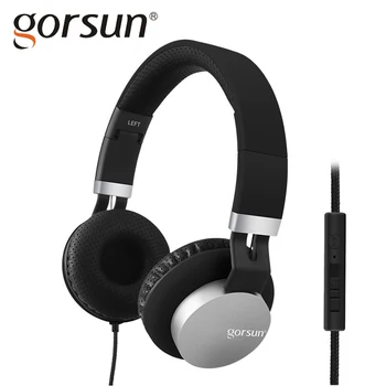 

GORSUN Stereo Headphones Hi-Fi Folding Earphones For PC iPhone Samsung Xiaomi Sports headset with Microphone Cable Control