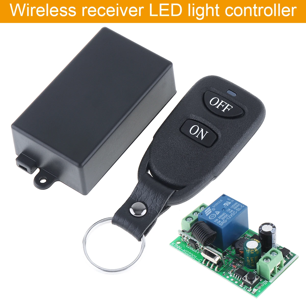 

Wireless Remote Control 1 Channel Receiver Module for Lighting Lamps Switch Bathroom Ceiling Lights Control Device