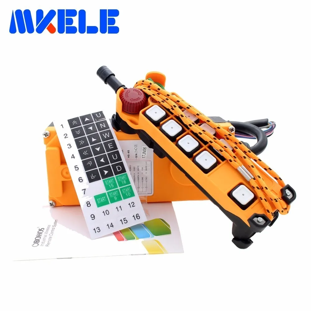 

New Arrivals crane industrial remote control HS-8S wireless transmitter push button switch China