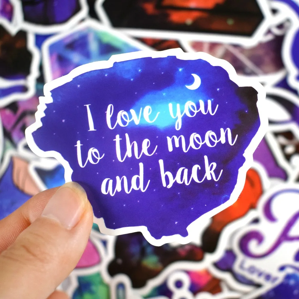 50Pcs Galaxy Stickers Funny Anime Cartoon Sticker for Children Laptop Bicycle Suitcase Guitar Luggage Skateboard Car Vinyl Decal4