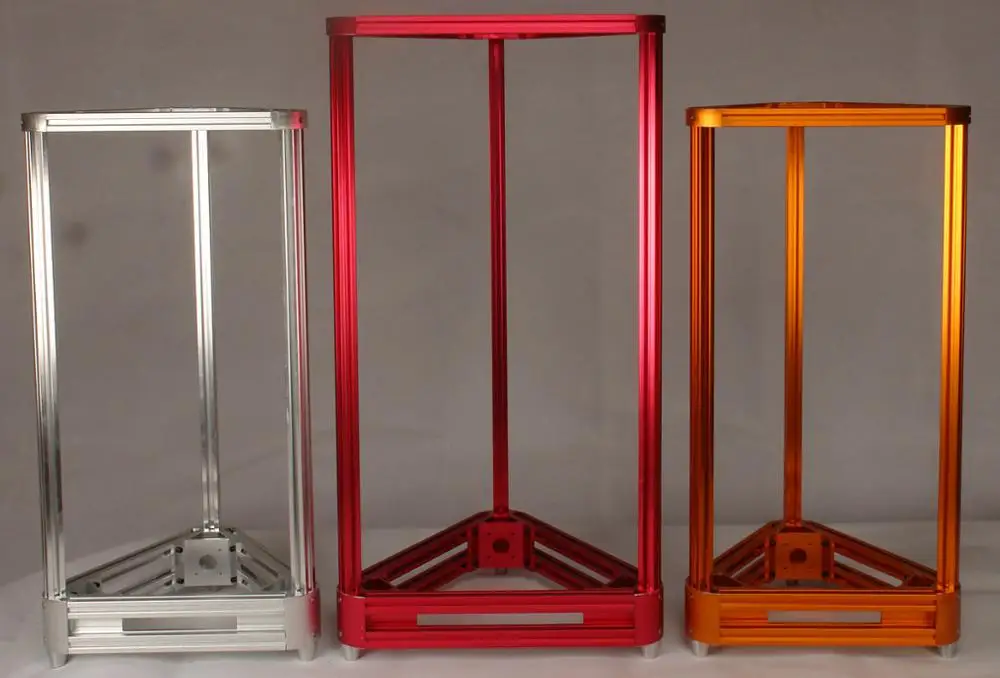 

metal Kossel 3D printer frame DIY kit (aluminum alloy) 180mm printing size silver/black/orange/golden/blue color available