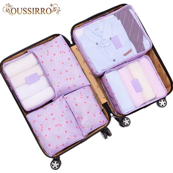 

6 PCS/ set high quality Travel storage Bag Set For Clothes Tidy Organizer Pouch Suitcase Home Closet Divider Container Organizer