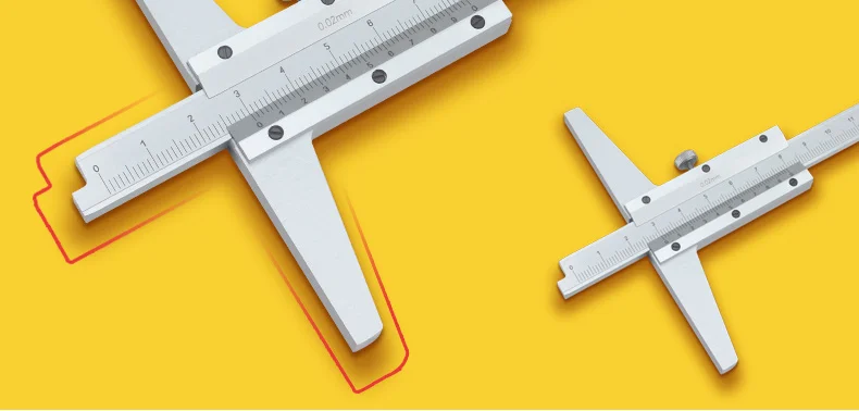 calibre vernier profundo de alta aço medidor de profundidade ferramenta de medição de profundidade