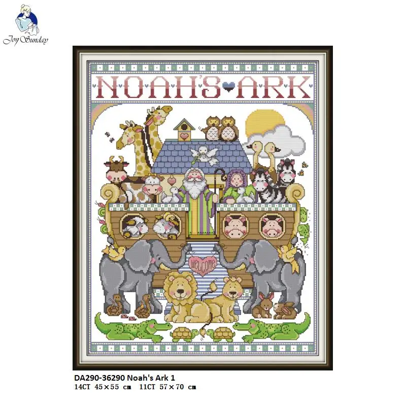 Набор для рукоделия Noah's Ark 11CT 14CT DMC хлопковая нить вышивка крестиком