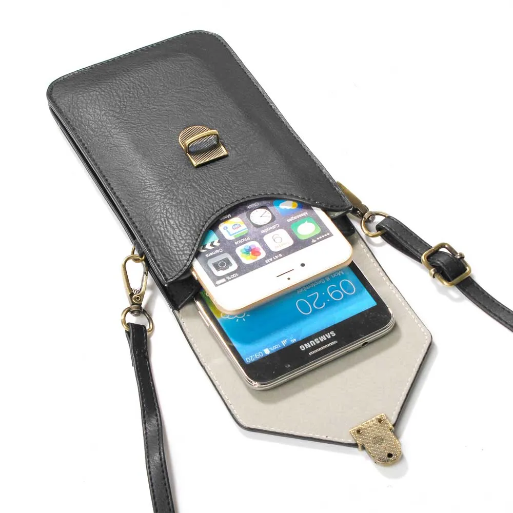 SUBIN Rhinoceros, кожаная сумка для мобильного телефона, кошелек, роскошная двухслойная сумка на плечо с ремешком на шею для iPhone, samsung, huawei