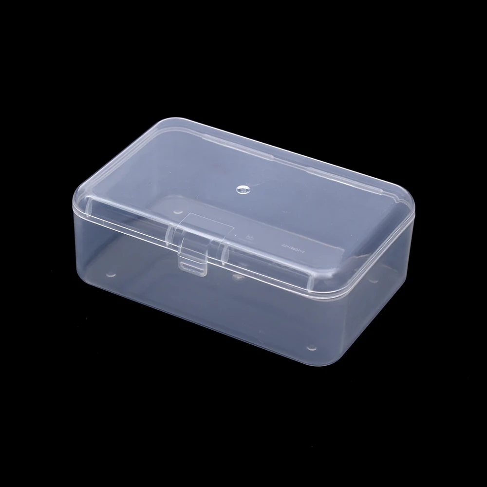 

1 PC Top selling Transparent Plastic Storage Box Clear Square Multipurpose Display Case Plastic Jewelry Storage Boxes