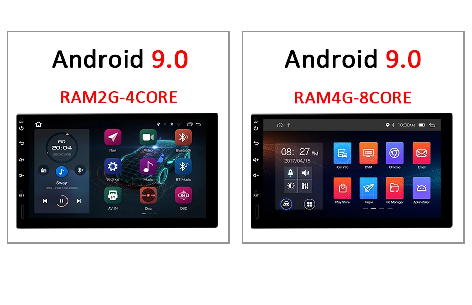 Best 7" IPS screen Android 9.0 DSP 64G Car GPS  PLAYER 2 DIN Universal Octa/Quad Core Radio Navigation Stereo WIFI CARPLAY BT no DVD 6