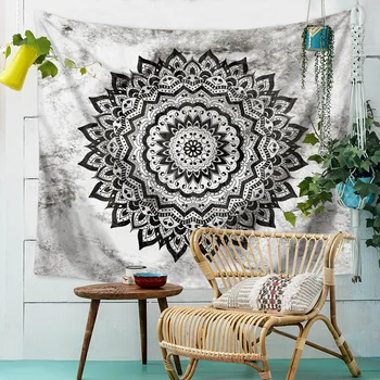 

3D Digital HD Mandala Tapestry Blanket Wall Hanging Beach Towel Tapestry Religious Wall Decor Boho Bohemia Beach Blanket
