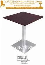 coffee table,stainless steel base and MDF top,kd packing 1pc/carton,fast delivery