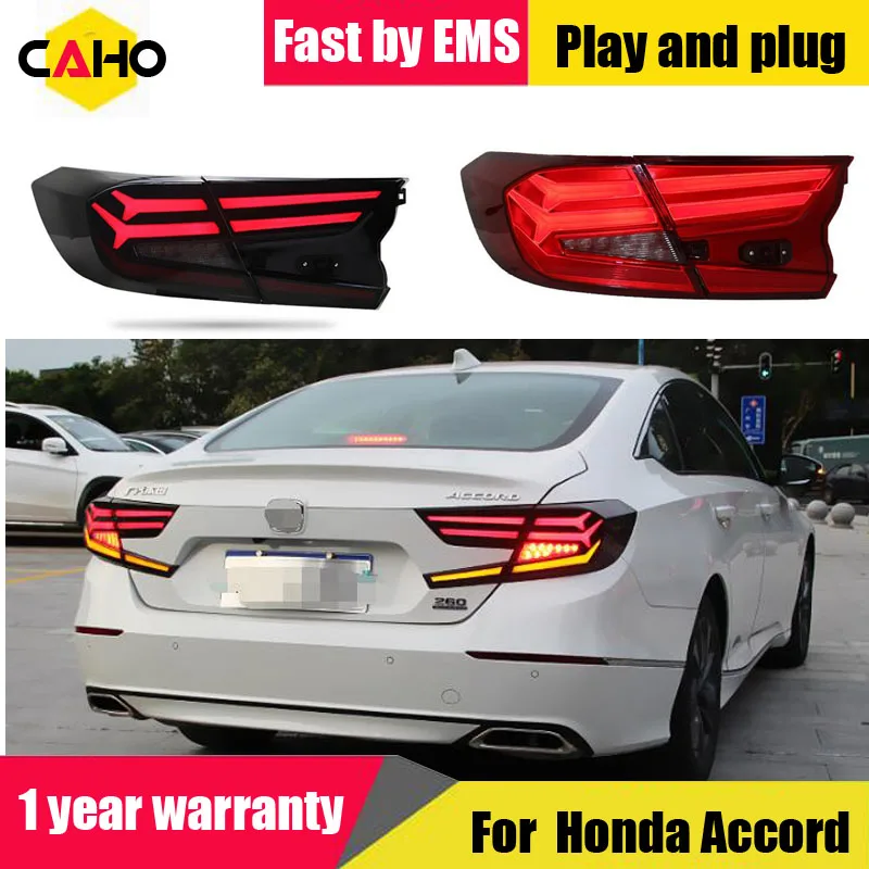 

Car Styling taillight tail lights for Honda Accord 2018 2019 Rear Lamp DRL + dynamic Turn Signal + Brake + Reverse LED lights