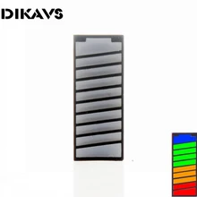 10-сегментный светодиодный бар Батарея Стиль светодиодный цифровой Дисплей(2 шт. в упаковке