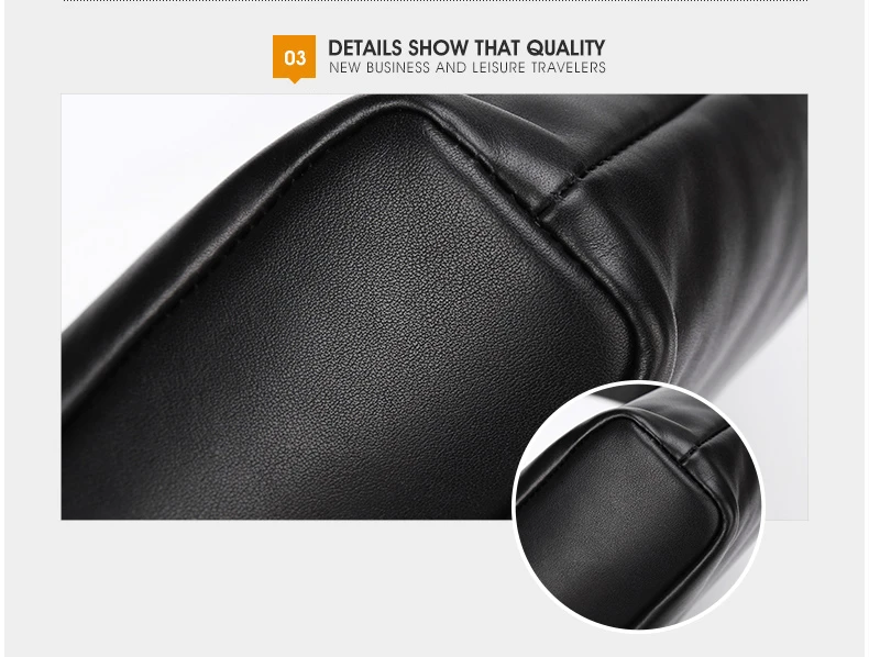saco de marca genuína masculinos de couro