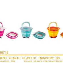 Многоцелевой пластиковый PP+ силиконовый 2L складной bukcet ведро 1 шт