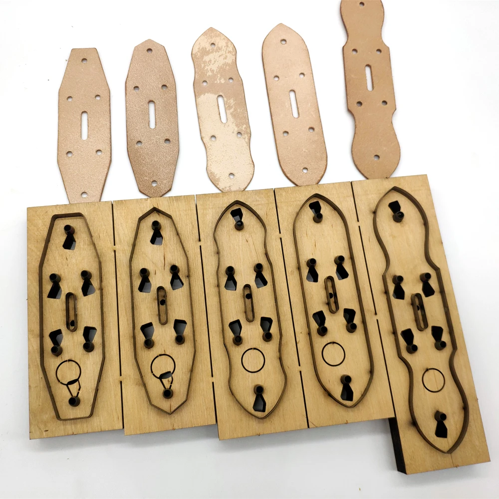 

DIY leather craft leather belt connectted part shape modeling cutting dies cutter knife mould hand punch tool