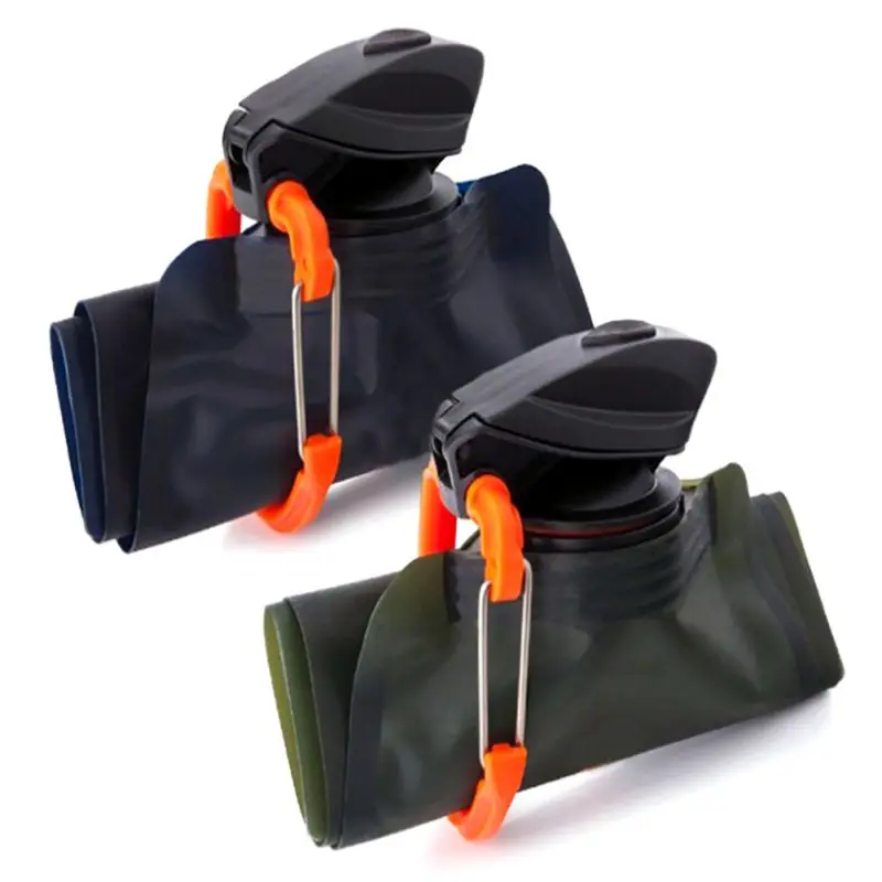 Camping Hiking Portable Collapsible Folded Drink Water Bag Travel Sports Kettle Cup