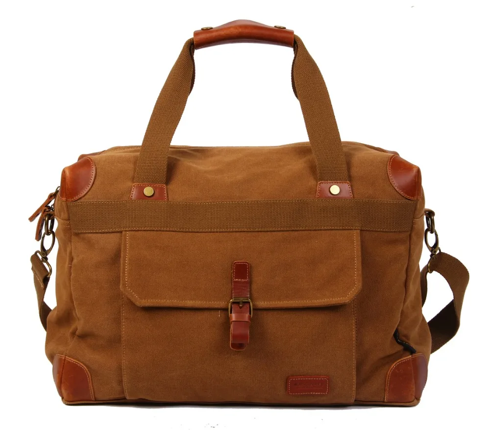Multifunctional canvas men's bag fashion men's shoulder bag business