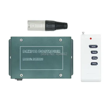 

Free Shipping DMX512 Controller RGB LED Decoder 12V with Wireless Remote Control For LED RGB Strip