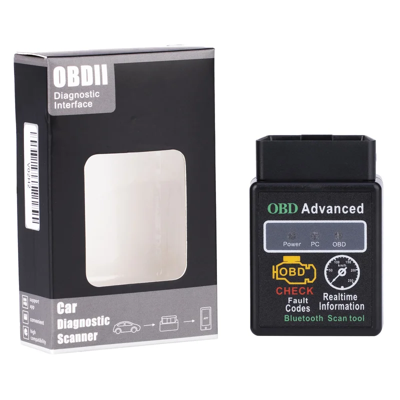 OBD2 считыватель кодов ELM327 V1.5 Mini поддерживает все команды ELM327 V 1,5 Bluetooth 3,0 для Android диагностический инструмент считыватель кодов