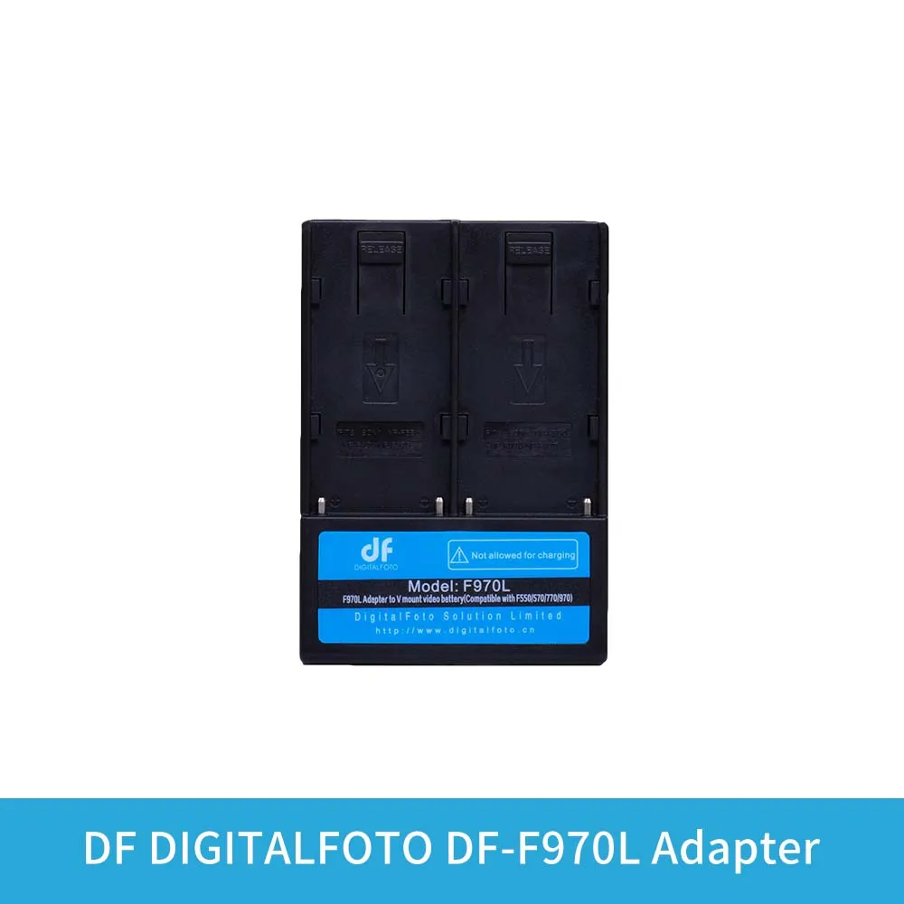 DF DIGITALFOTO F970L F550 F570 F770 F970 адаптер для батареи V Mount батарея V Блокировка пластина для студийного освещения видеокамеры - Цвет: Only F970L