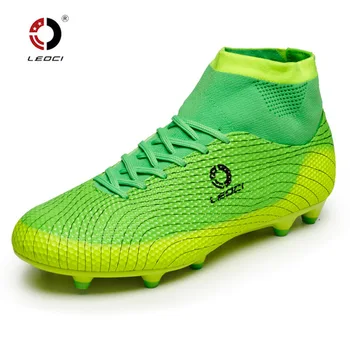 

Leoci Tf Football Boots Kids & Adult Professional Training Soccer Shoes Sneakers Chaussures Football Cheville Haute Eur33-45
