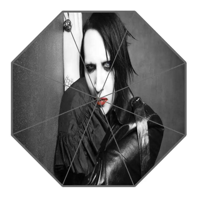 Marilyn Manson зонтик с принтом на заказ складной зонт от солнца и дождя для путешествий не автоматический декоративный Высококачественный зонтик - Цвет: 13