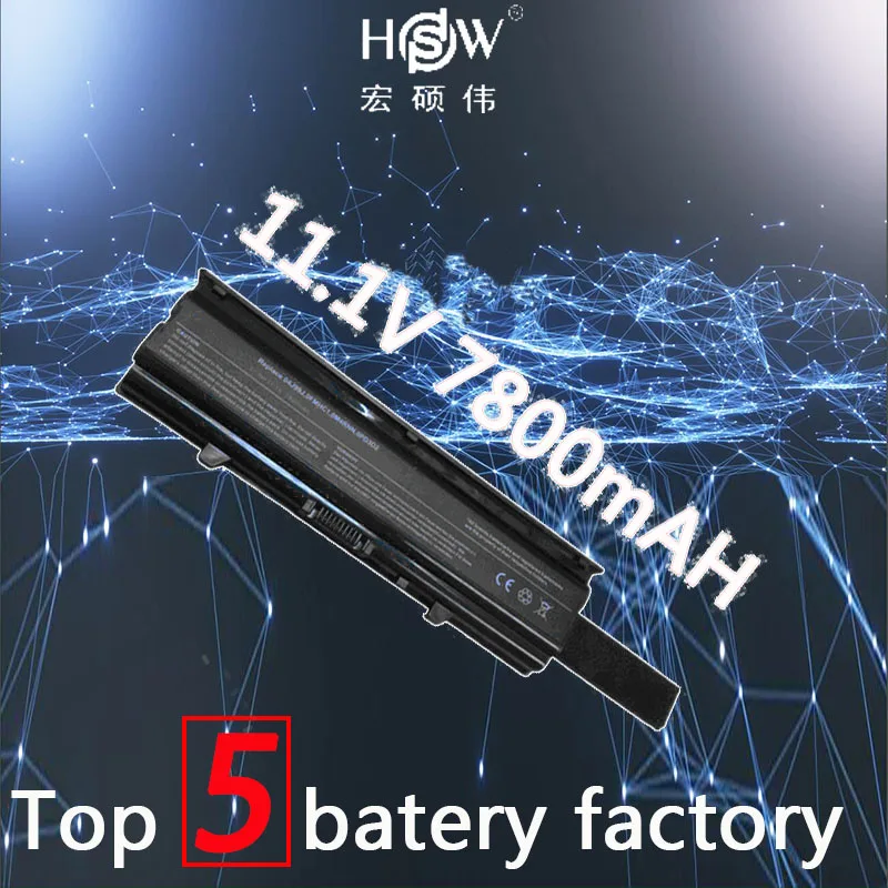 

7800MAH NEW 9CELL Laptop battery TKV2V W4FYY X3X3X 0M4RNN FMHC10 for dell Inspiron 14V 14VR M4010 N4020 N4030 N4030D akku