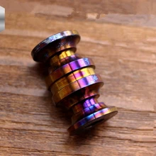 Большой размер обожженный титановый нож из титанового сплава бусины Паракорд зонтик веревка Открытый Нож EDC нож осенний кулон мульти инструменты