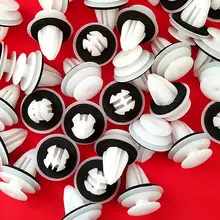 Двери автомобиля панель зажимы Универсальный 10 шт./компл. пряжка с уплотнительное кольцо для BMW E36 E38 E39 E46 X5 M3 M5 Z3 Белый Пластиковые зажимы