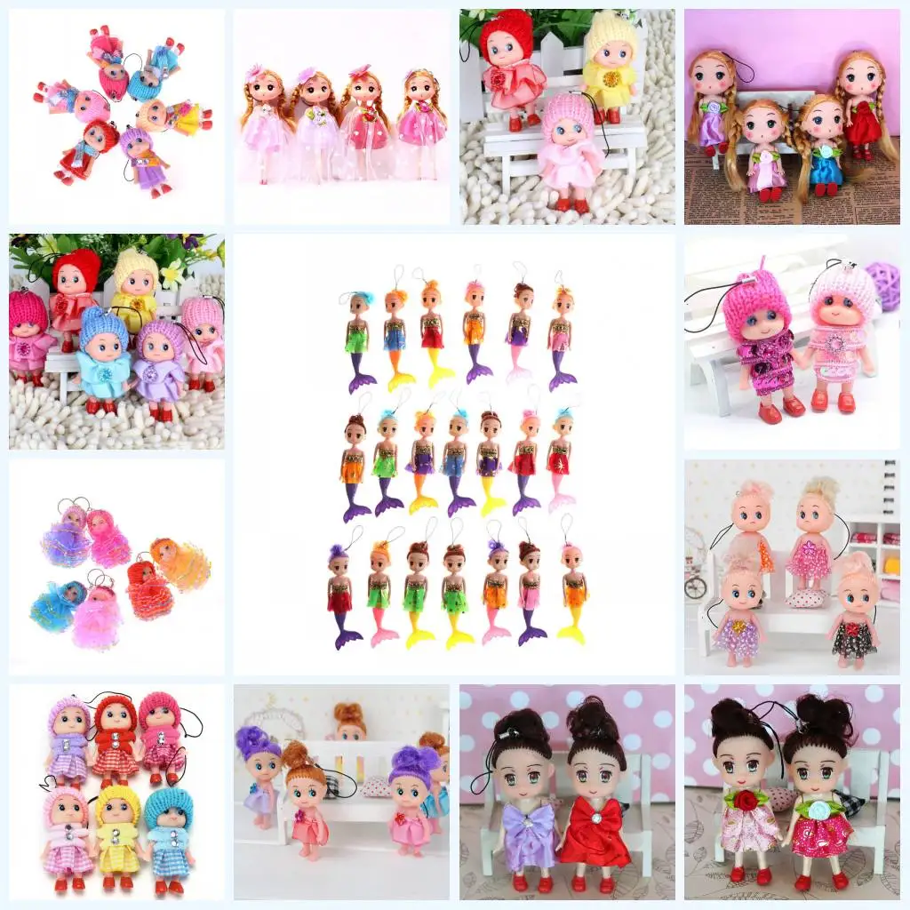 

1PC Cartoon Girl Doll Key Chain Surprise Gift Key Ring For Kids Friends Female Bags Phone Pendant Toy Decor Party Favor 8cm-18cm