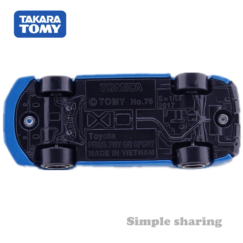 Takara Tomy TOMICA No.76 TOYOTA PRIUS PHV GR спортивный автомобиль 1:65 литые детские игрушки набор