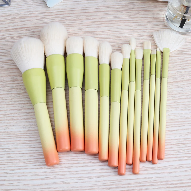 Pro 13pcs Goat Hair Makeup Brushes Set Powder Foundation Eyeshadow
