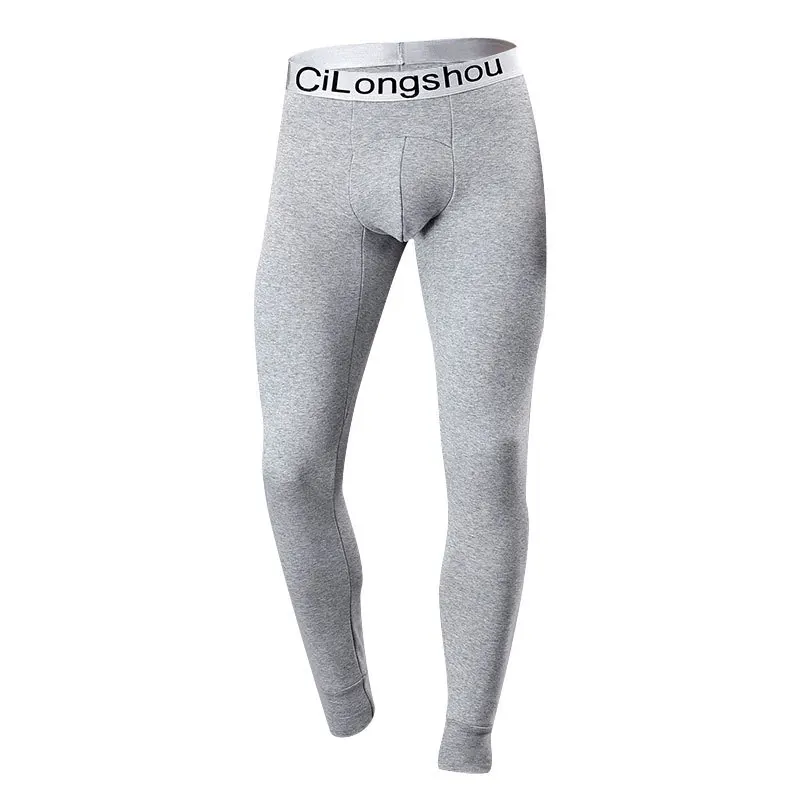 

Men's warm autumn pants plus velvet thickening long pants winter trousers tight wool bottoming panties qk11